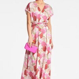 Sachin & Babi Leah Campo Di Fiore Floral Chiffon Gown